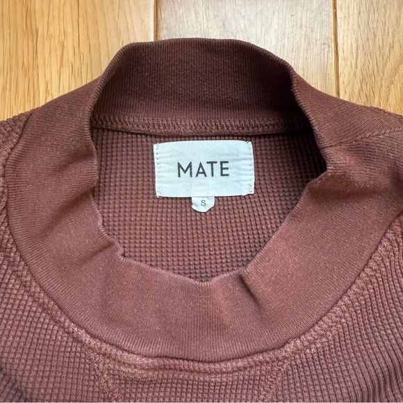 Mate the Label Organic Thermal Boxy Crop in Plum - Picture 3 of 6
